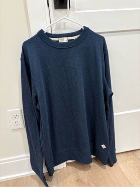 Men’s Tasc Performance Stadium French Terry Crew in Navy Heather